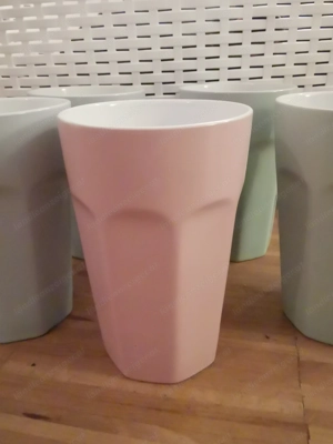 5 Stk.Kaffe-Latte Becher+ neuwertig