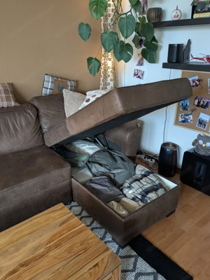 Als Spende abzugeben: Couch mit Schlaffunktion und Stauraum Bild 3