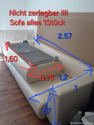 Big Sofa incl.Hocker zu verschenken Bild 2