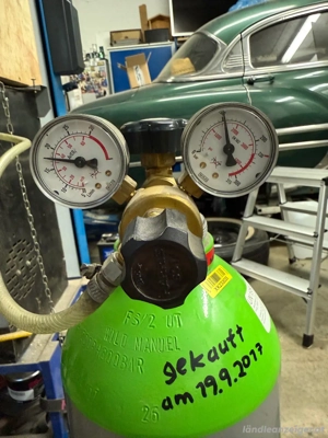 20 Liter schutzgasflasche halbvoll 100bar Bild 3