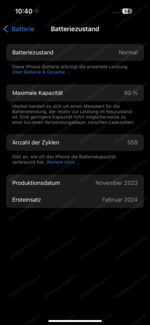 Apple iPhone 15 Pro   128 GB   Titan Blau   guter Zustand   Akku 90 % Bild 5 Apple iPhone 15 Pro   128 GB   Titan Blau   guter Zustand   Akku 90 % Bild 5