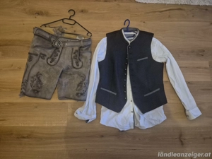 lederhose mit hemd und gilet