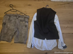 lederhose mit hemd und gilet Bild 2
