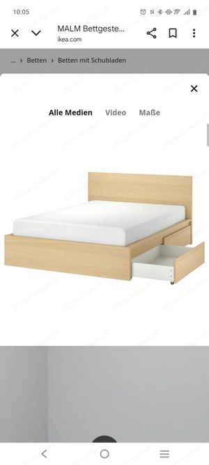 Bett MALM IKEA 160x200