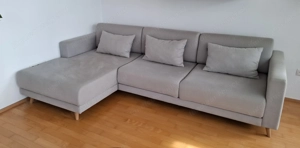 Couchgarnitur hellgrau Neuzustand,