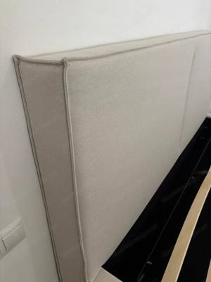 Polsterbett beige mit Bettkasten 180 x 200cm Bild 5
