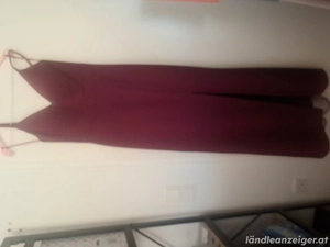 weinrote Ballkleid mit Blazer Bild 2