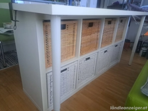 IKEA weisse Tischplatte, 2 verstellbare Tischbeine Bild 4