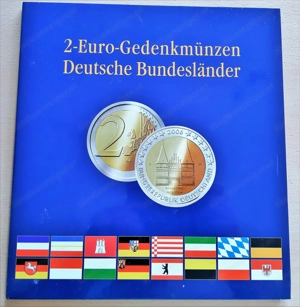 Volles AlVolles Album 2-Euro-Gedenkmünzen, Deutsche Bundesländer, Umlaufmünzen Bild 2