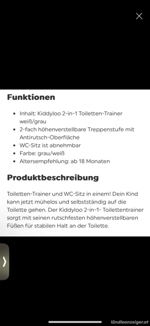 Praktischer Toilettentrainer  Bild 2