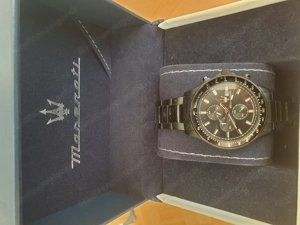 Maserati Uhr schwarz  Bild 2