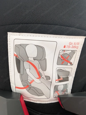 Kindersitz cybex x fix in schwarz 15-36 kg Bild 2