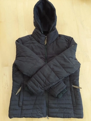 schwarze Winterjacke, Gr. 46