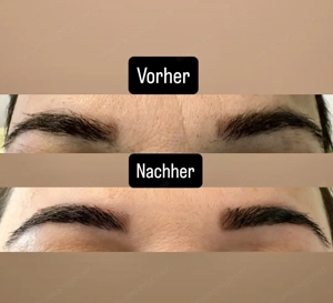   Augenbrauen zupfen & färben   privat & mit Herz  