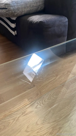 Glastisch mit Ablage Bild 4