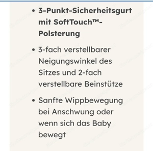 Babywippe von der Marke Joie Bild 4