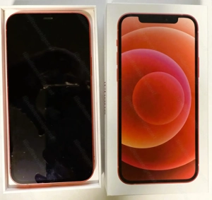 iPhone 12 (128 GB) Rot, Top Zustand, Erstbesitz, gepflegt, Originalverpackung, Akku > 77 % Bild 7