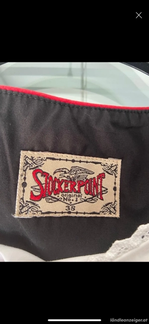 Dirndl in Schwarz   Rot Bild 3