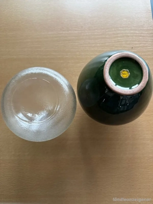 vasen transparent und grün Bild 2