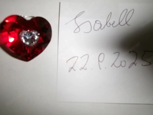rotes Swarovski Herz  Bild 2