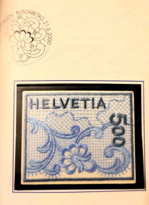 Schweizer Briefmarkenbuch Jahr 2000 Bild 3