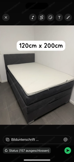 Verkaufe Boxspringbett 120x200cm