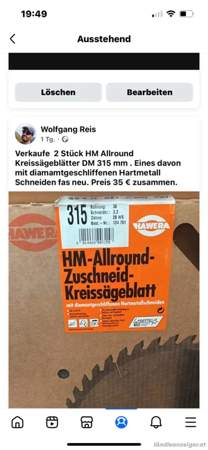 Kreissägeblatt Bild 2