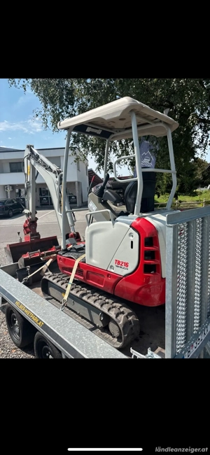 Bagger Minibagger Takeuchi TB216  Bild 8