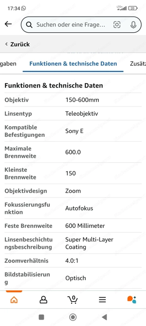 Objektiv Sigma 150-600mm F5-6.3 DG Bild 4