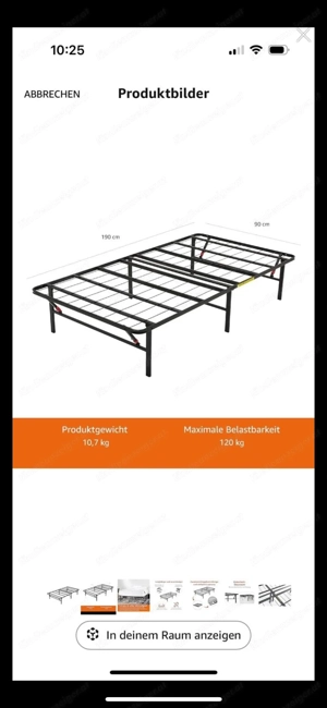 Klappbares Bettgestell rollaway Bett Bild 3