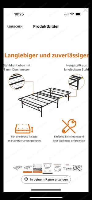 Klappbares Bettgestell rollaway Bett Bild 2