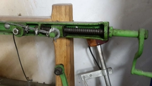 Holztransport Anhänger Pferdewagen Bild 3