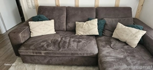 Echtleder Couch braun Bild 3