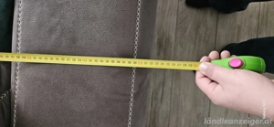 Echtleder Couch braun Bild 2