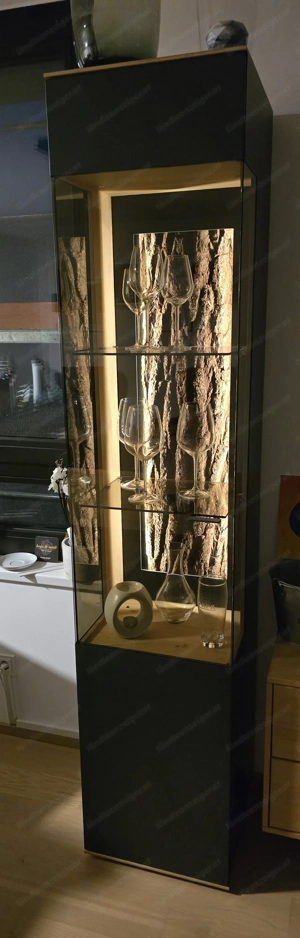 Vitrine Hartmann Heda mit Beleuchtung Echtholz Bild 2