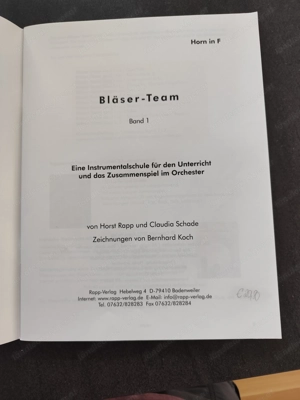 Waldhorn, Horn Schülerbuch  Bild 4