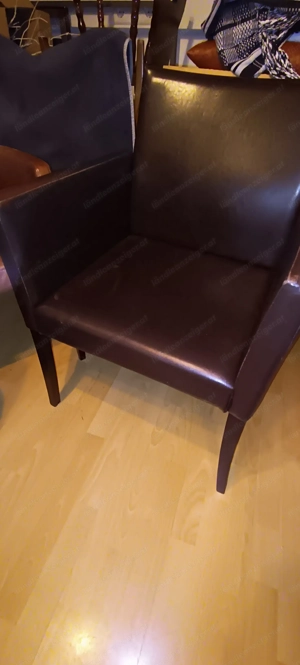 Leder-Kunstlederstuhl