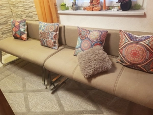 Bänke mit Stoffüberzug - neuwertig