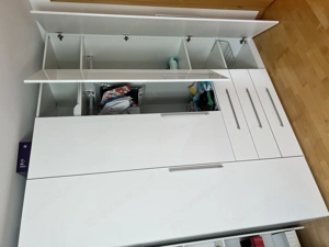 Drehtürenschrank neu weiß Hochglanz  Bild 2