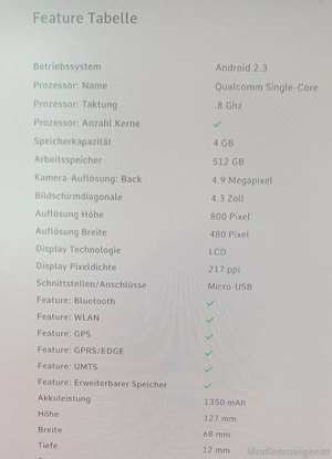 Verkaufe Handy MEDION Life P4310 Bild 5