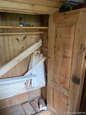 Wunderschöner alter Massivholz-Kasten (Original-Antiquität) zu verkaufen Bild 4