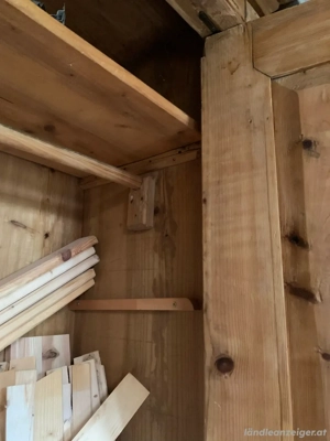 Wunderschöner alter Massivholz-Kasten (Original-Antiquität) zu verkaufen Bild 3