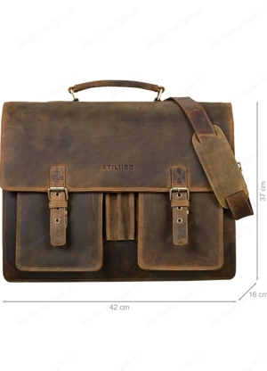 Verkaufe Ledertasche oder Arbeitstasche  Bild 5