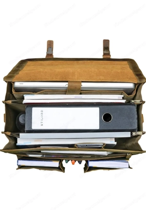 Verkaufe Ledertasche oder Arbeitstasche  Bild 4