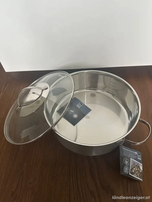 Edelstahltopf mit Deckel - NEU Bild 3