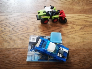 Lego Technik Traktor und Lego City Polizeiauto