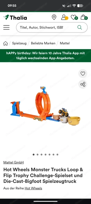 Hot Wheels Monster Trucks Loop & Flip Trophy Challenge-Spielset Bild 2