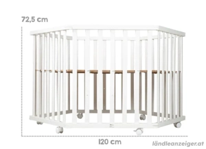 Laufgitter, Gehschule 6-eckig weiß inkl. Einlage 120 x 120cm Bild 2