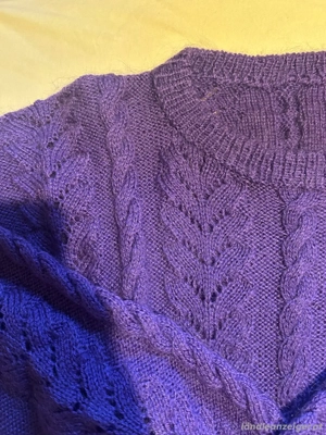 Handarbeit: Strickpullover, Damen Gr. 40 Bild 2