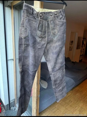 Trachtenlederhose lang Gr.52 braun Bild 5